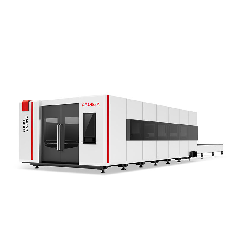 Whole Cover Exchange Table Sheet Metal Fiber Laser Cutting Machine