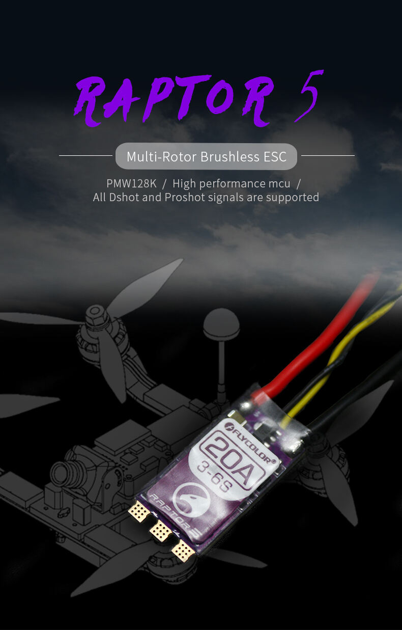 Brushless Speed Controller Dshot Proshot 3-6S 20A/35A/45A/50A BLHeli-32 ESC for RC FPV Racing Drone Multi-Rotor factory