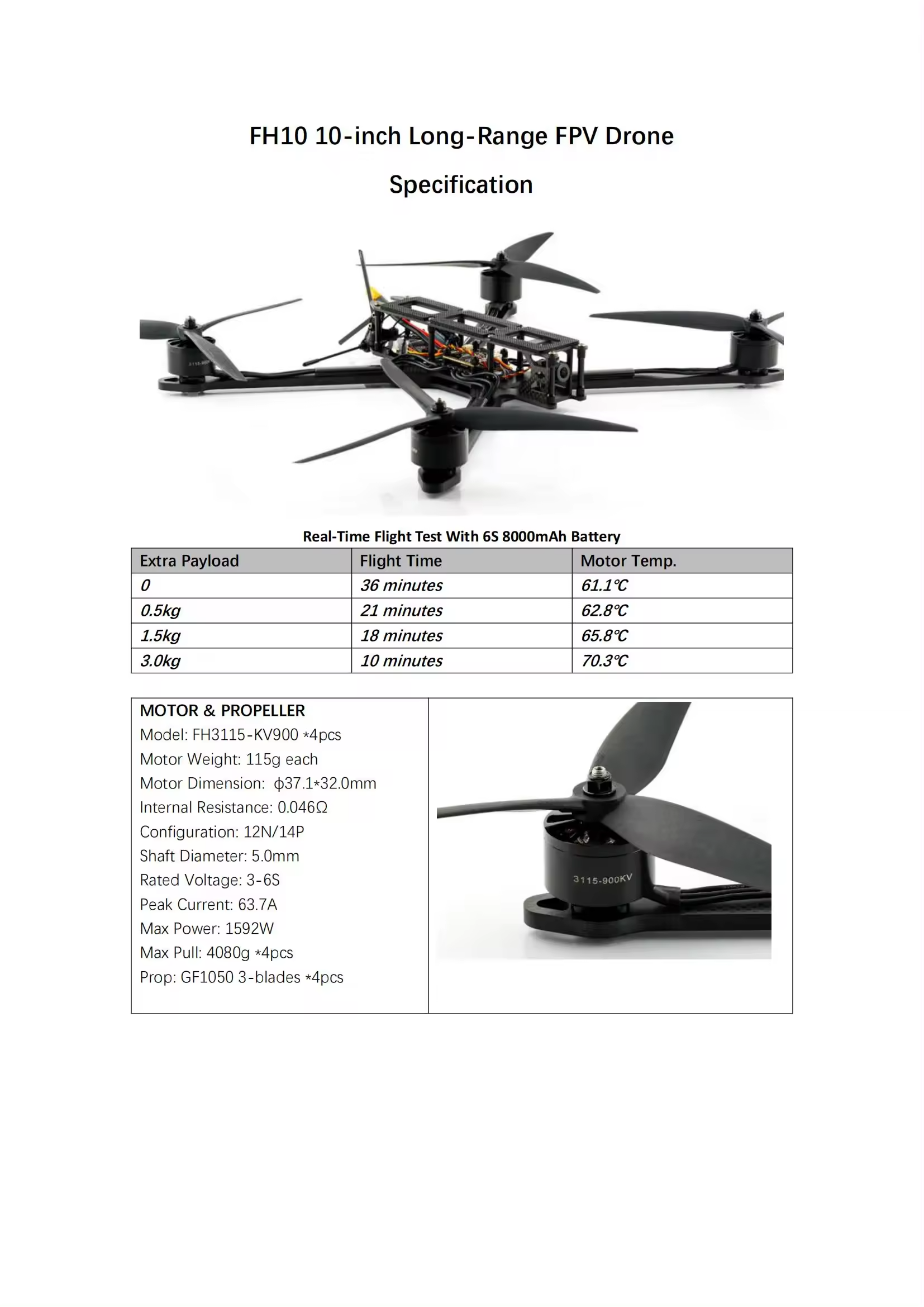 10 Inch Fpv Racing Drone Frame 3115 900kv Drone Brushless Motor And F405 Flight Controller Kit For Fpv Racing Drone supplier