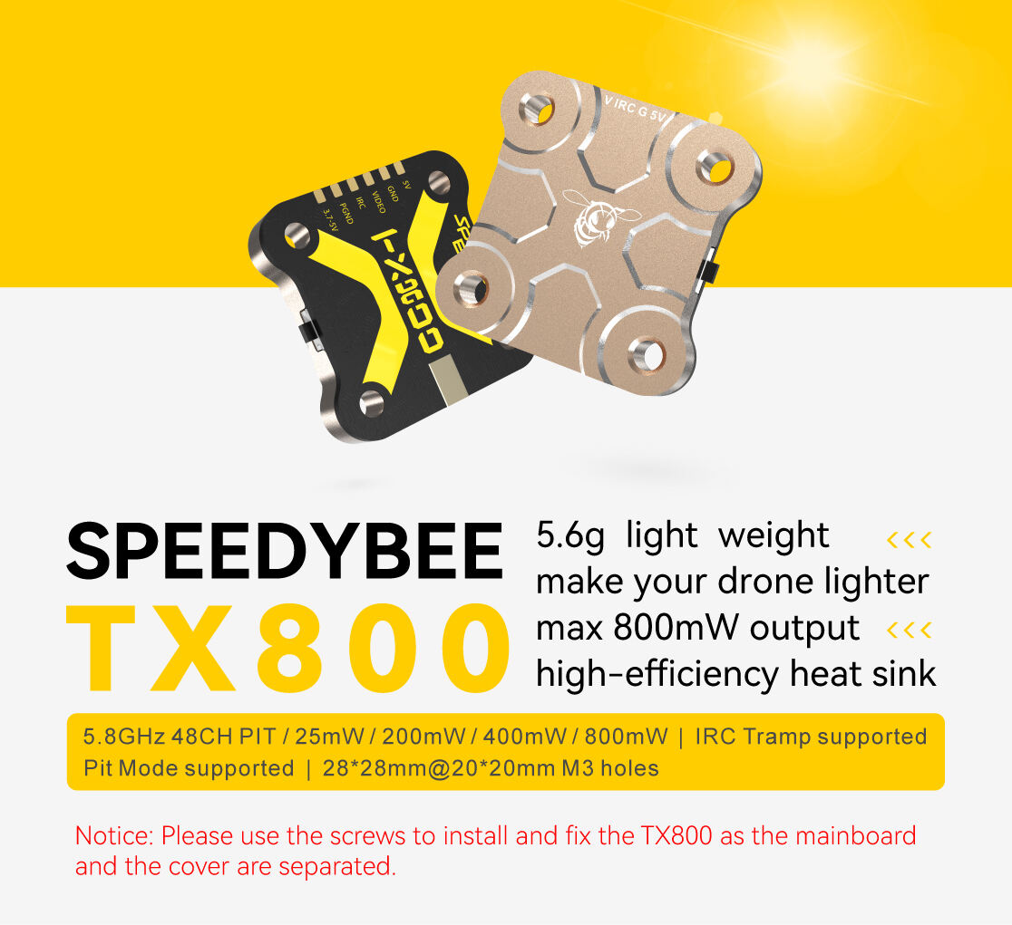 Speedybee Vtx Tx800 Maximum 800mw Output Speedybee 5.8 Ghz Antenna V2 Rc Fpv Racing Drone details