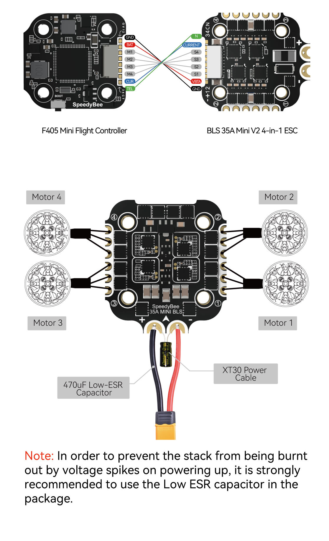 Speedybee F405 Mini Flight Tower F405 Mini Flight Control Bls 35a 4-in-1 Electric 20x20 factory