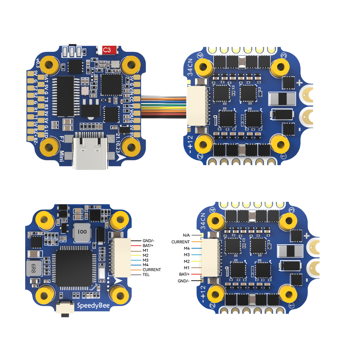 Speedybee F7 Mini 35a 3-6s 20x20 8-bit Flight Controller Fc Esc Stack Inav Emuflight Betaflight Fpv Racing Drones Accessories details