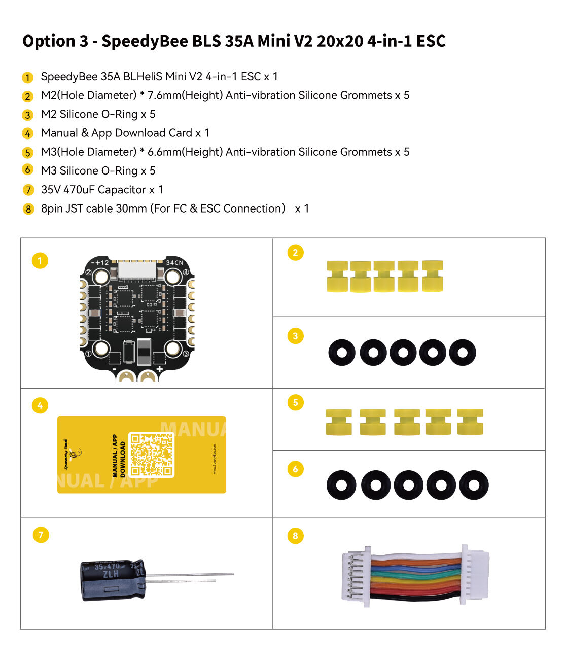 Speedybee F405 Mini Flight Tower F405 Mini Flight Control Bls 35a 4-in-1 Electric 20x20 supplier