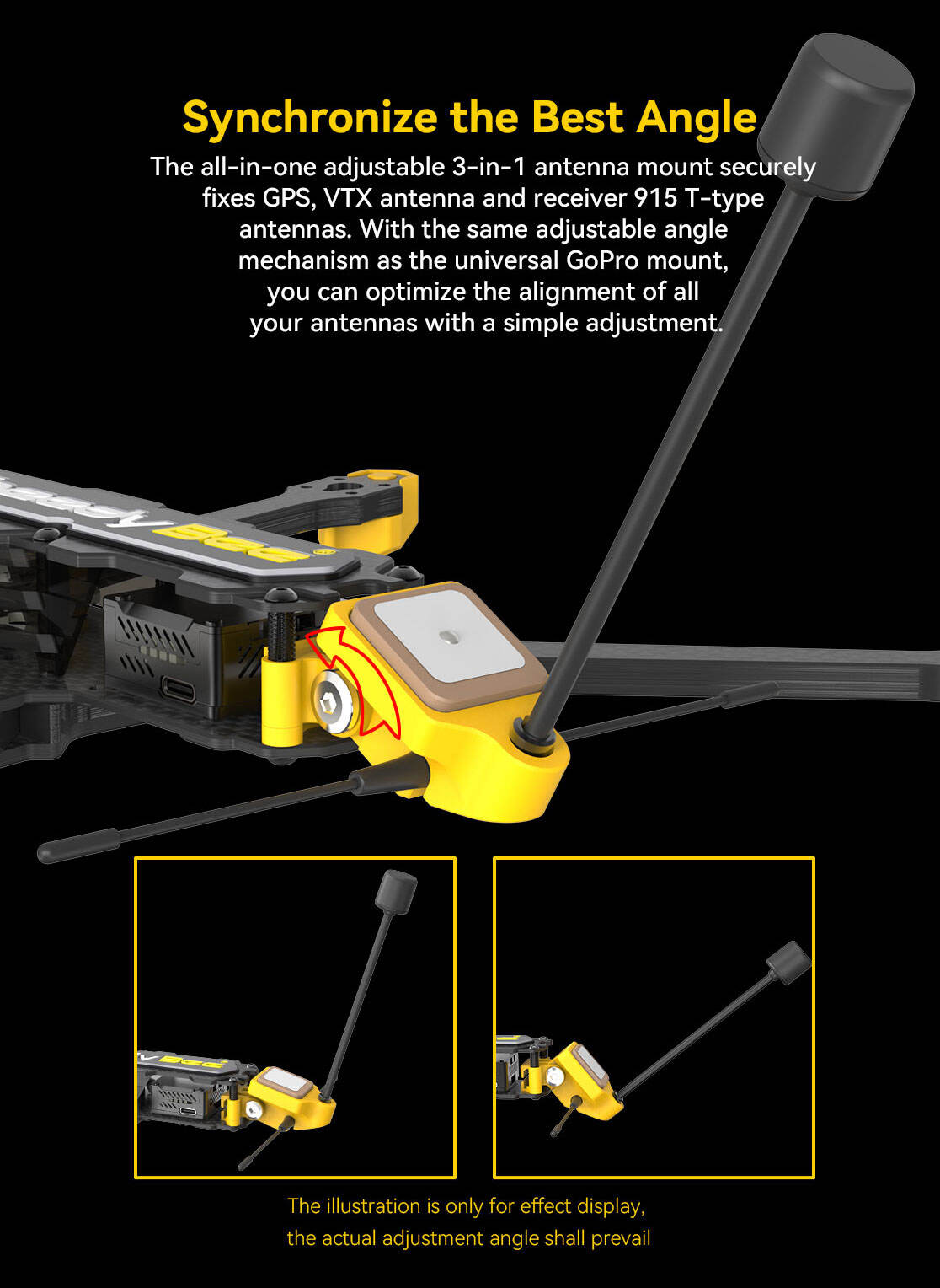 Mario Fold 8 Dc 360mm Long Range Analog Hd Uav Frame Kit 8inch Fpv Frame O3 Air Unit/vista Vtx Fpv Racing Freestyle деталі