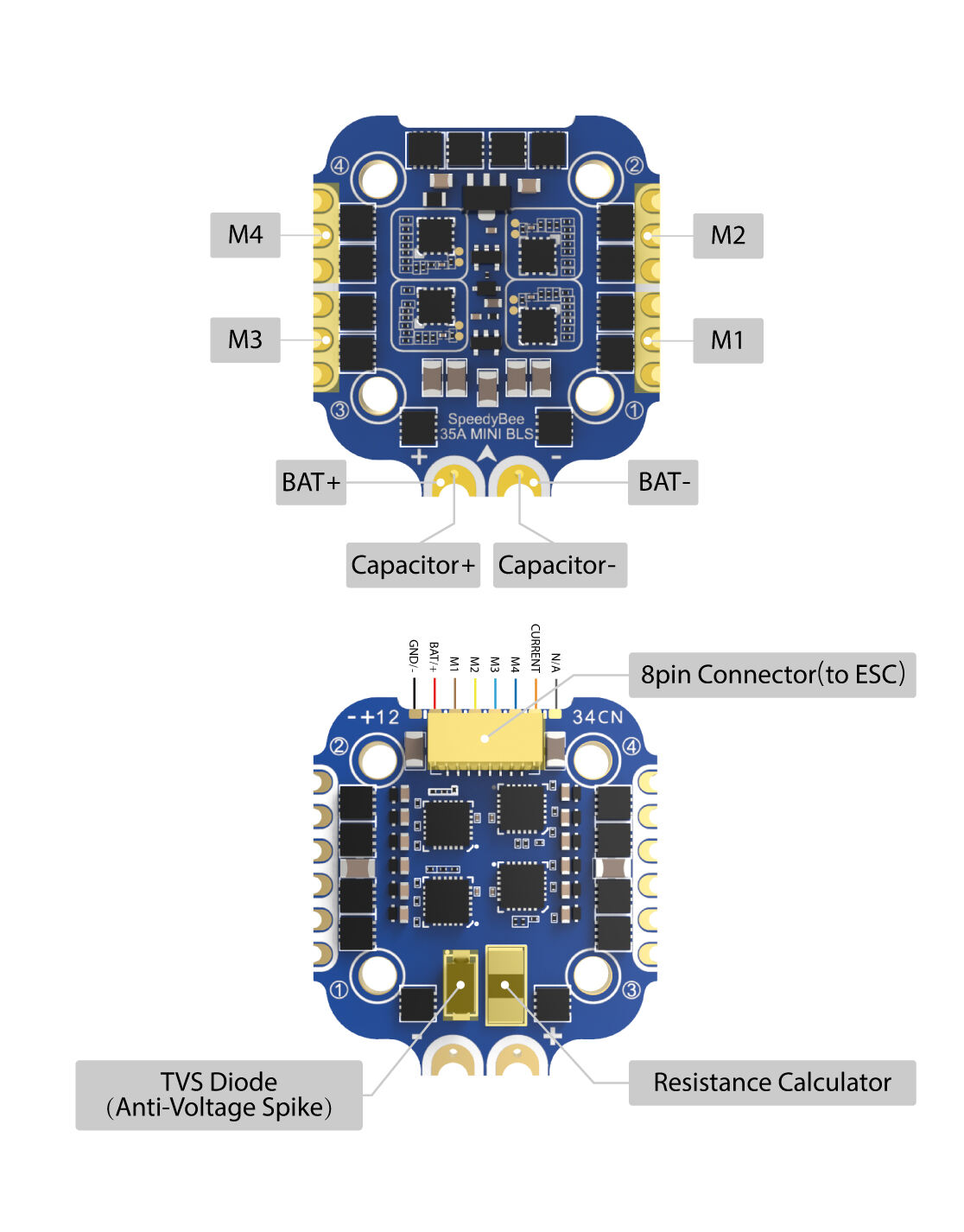 Speedybee F7 Mini 35a 3-6s 20x20 8-bit Flight Controller Fc Esc Stack Inav Emuflight Betaflight Fpv Racing Drones Accessories factory