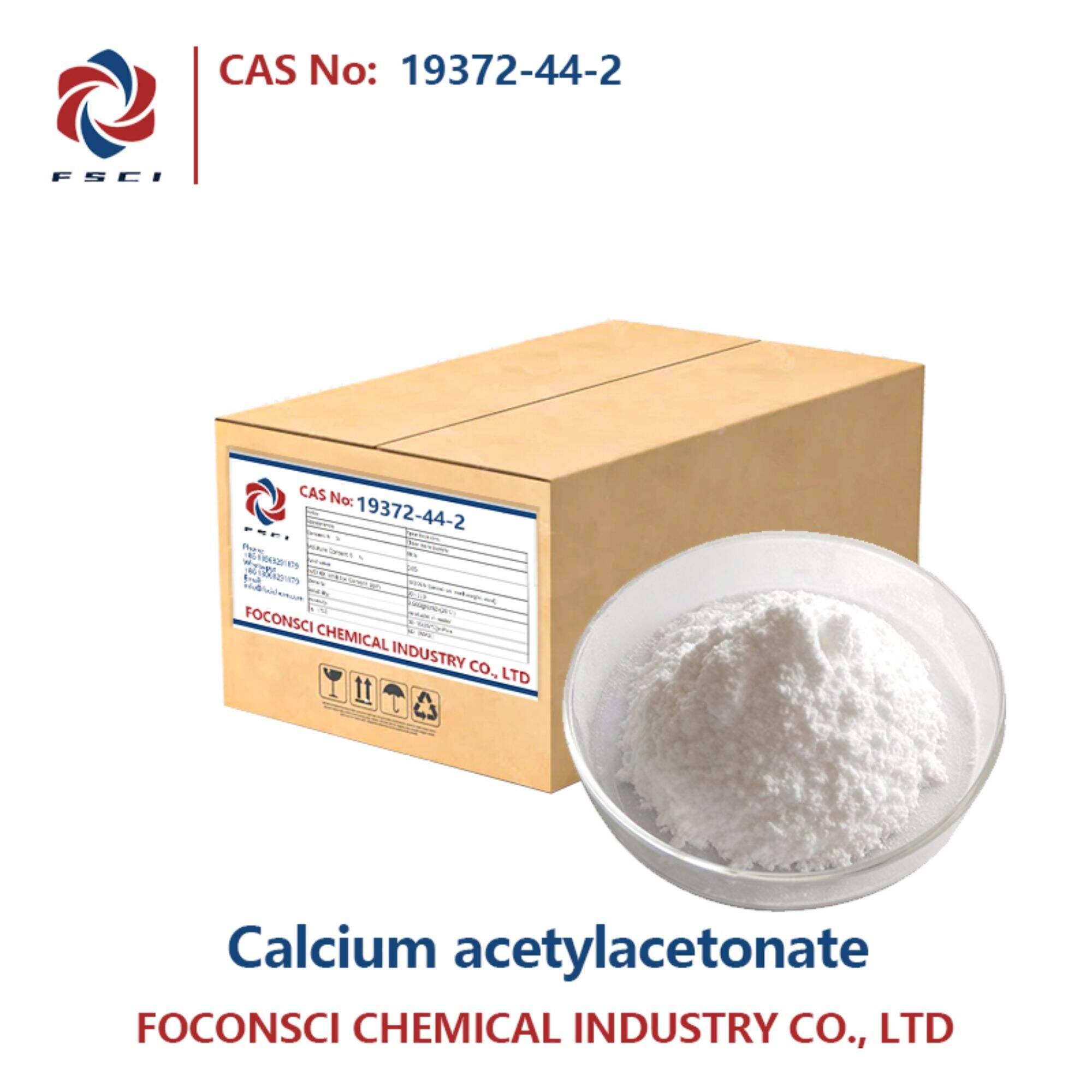 Acétylacétonate de calcium CAS 19372-44-2