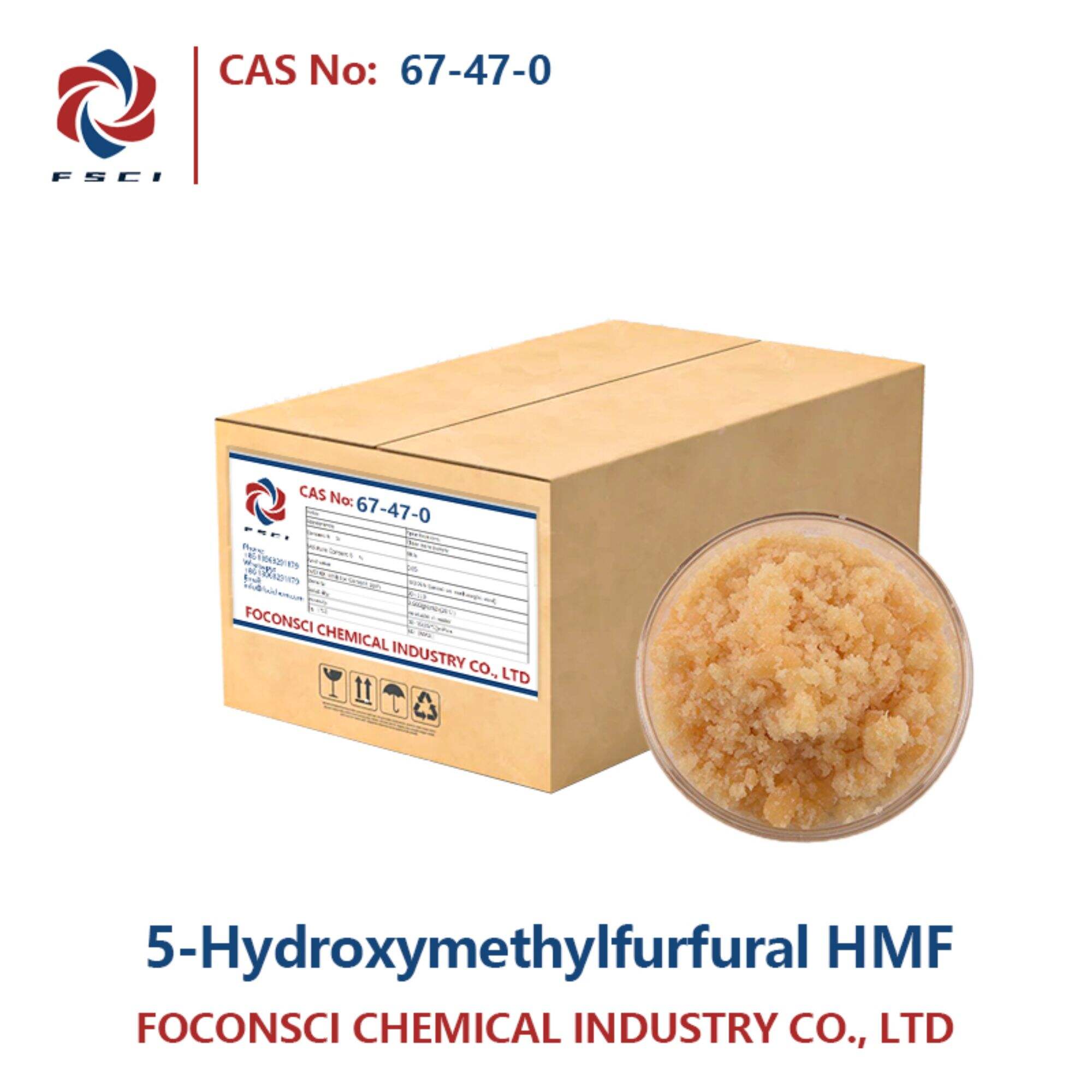 5-Hydroxymethylfurfural HMF CAS 67-47-0 