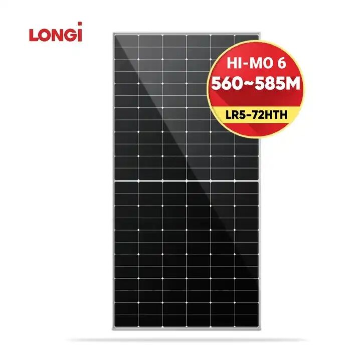 EU popular Longi solar panel LR5-54HTH 410-450W Hi-MO6 7 108 Half Cells Solar Panel for home Solar Energy System factory