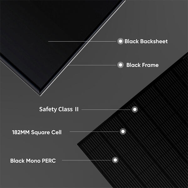 완전 흑색 태양광 패널로의 전환