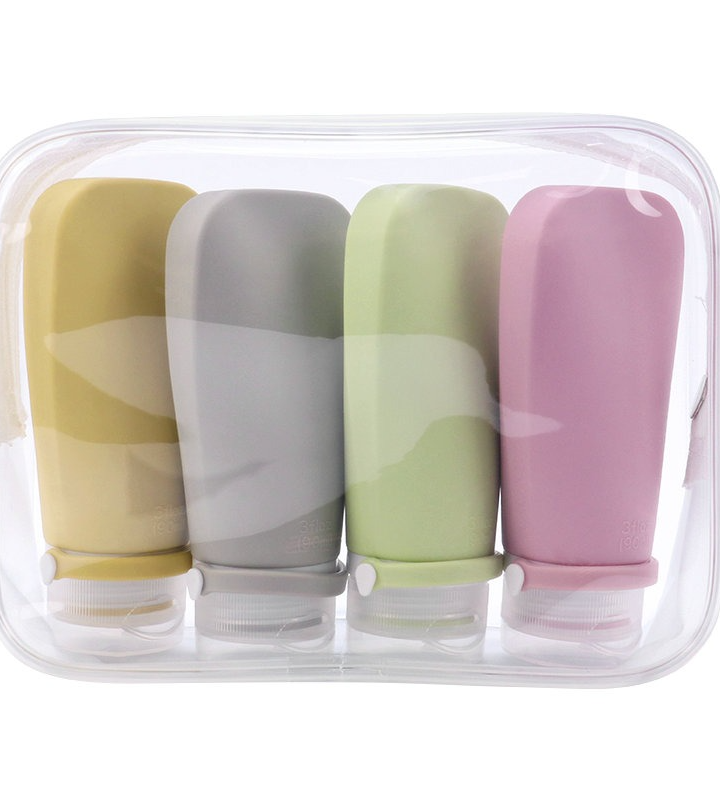 Keep Your Toiletries Neat and Tidy with our Silicone Travel Bottle Collection