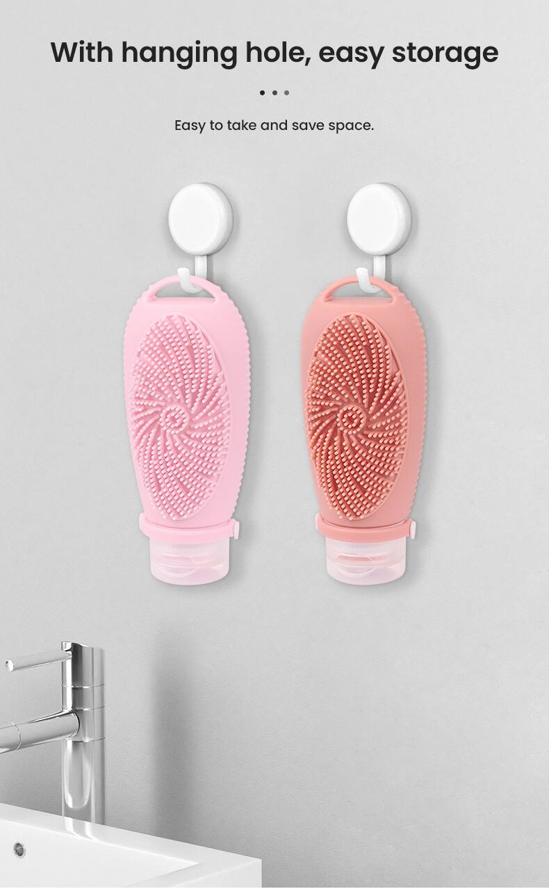 New Design 100ML Reusable Travel Silicone Bottle with Silicon Brush supplier