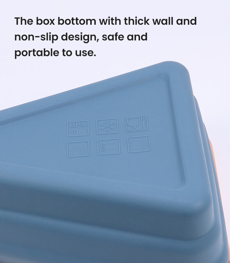 BPA Free Reusable Foldable Silicone Food Container Pizza Slice Box supplier