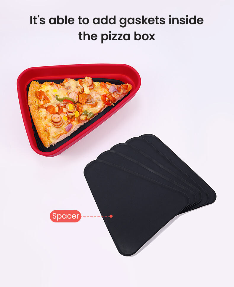 BPA Free Reusable Foldable Silicone Food Container Pizza Slice Box factory