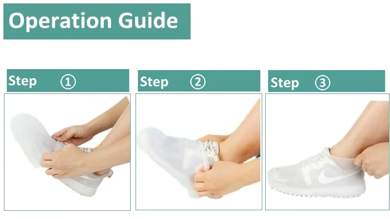 Reusable Eco Friendly Non Slip Waterproof Shoe Cover supplier