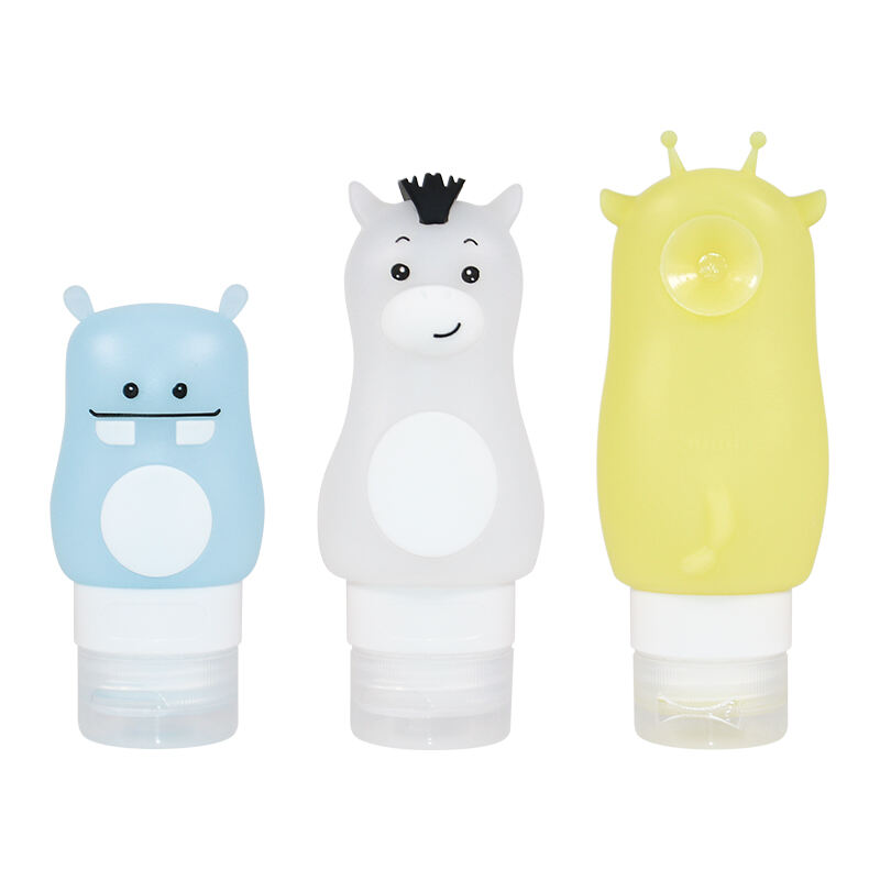 Cartoon Cute Empty Squeeze Silicone Travel Bottle