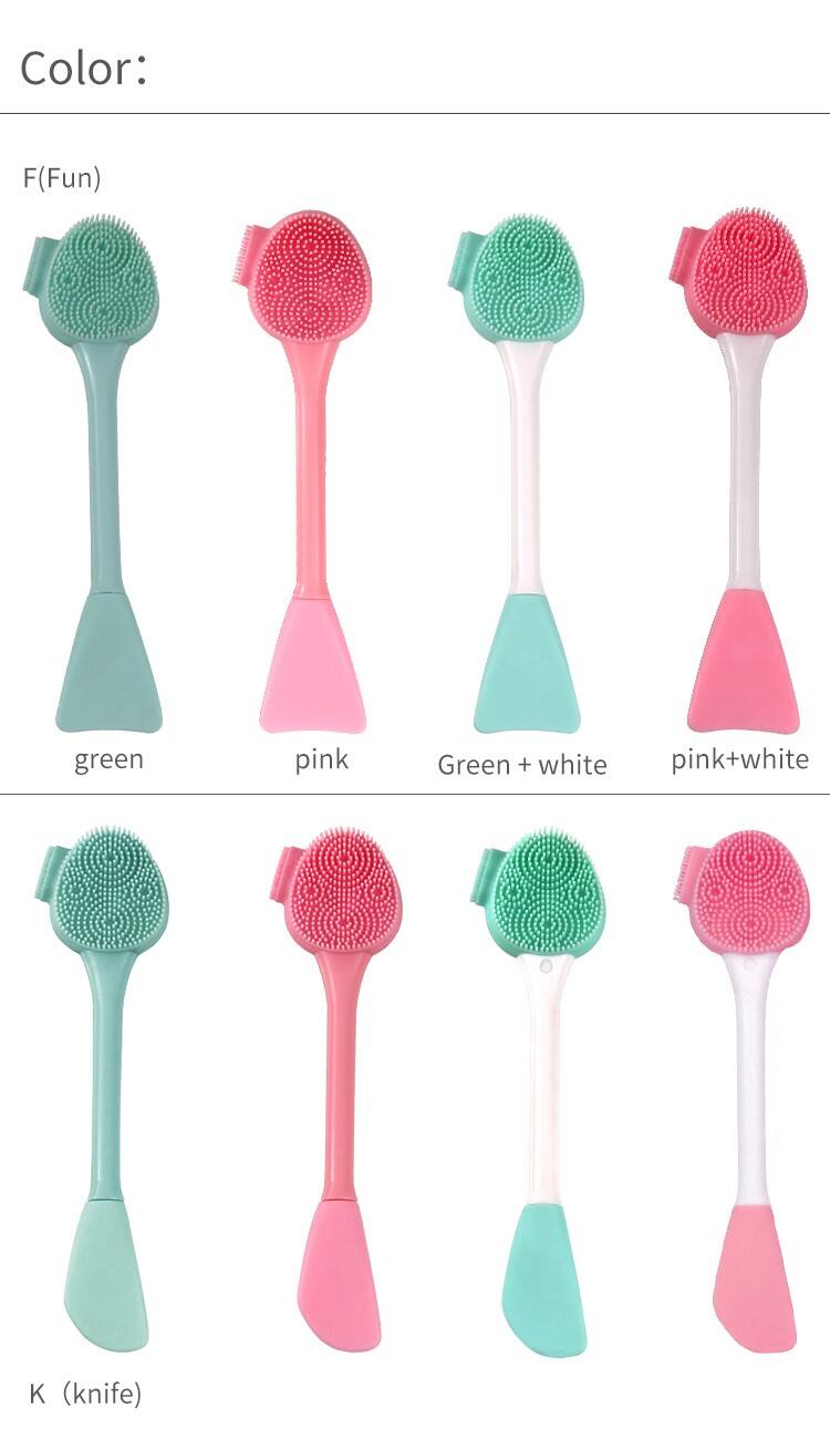 2 Molded Silicone Facial Cleaning Mask Brushes manufacture