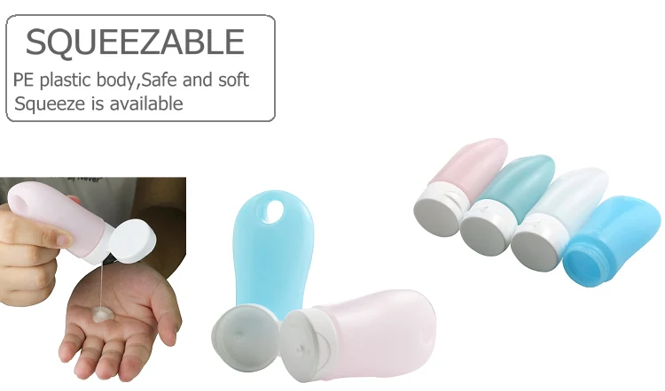 Leakproof PE Plastic Squeeze Hand Sanitizer Empty Travel Bottles manufacture