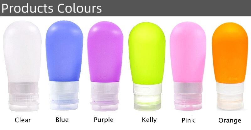 Mini 1oz 2oz Reusable Silicone Salad Dressing Bottle Travel Container details