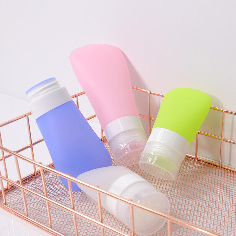 Reusable Silicone Empty Travel Shampoo Bottle With Suction Cup manufacture