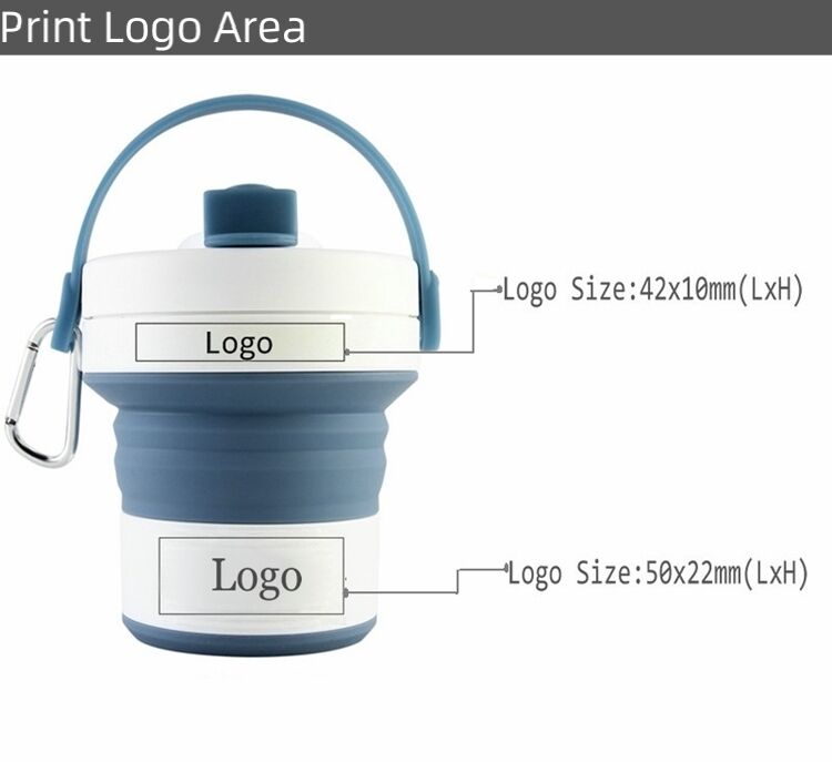 450ml Reusable Silicone Collapsible Cup To Go With Lid And Handle details