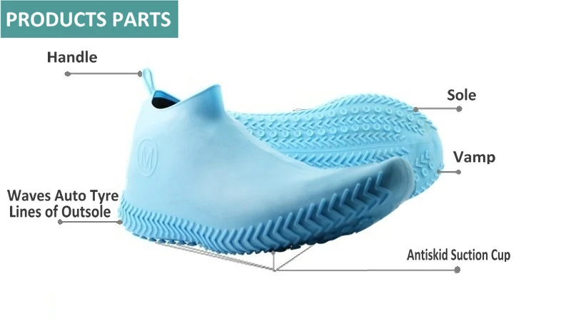 Reusable Eco Friendly Non Slip Waterproof Shoe Cover factory