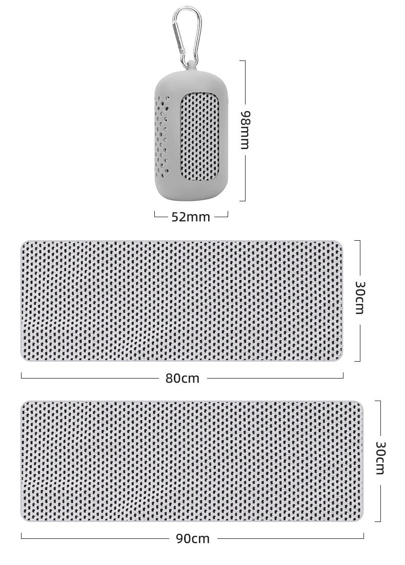 Portable Silicone Case Quick Dry Cooling Towels factory