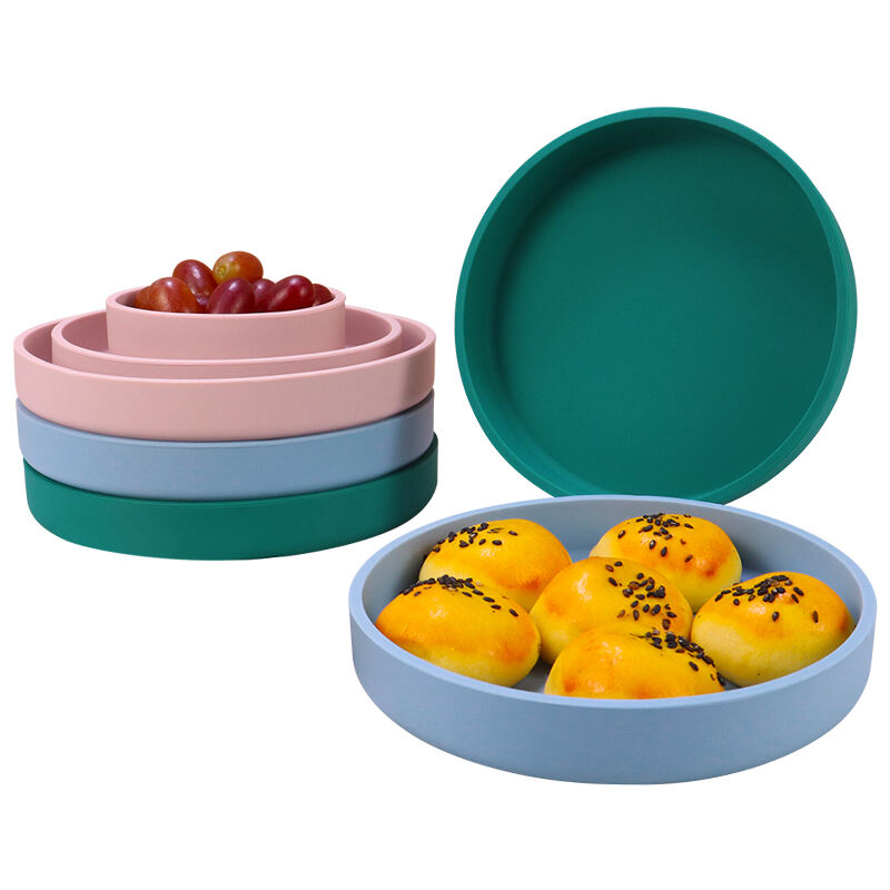 Silicone Dish Plate and Bowl Set Food Containers