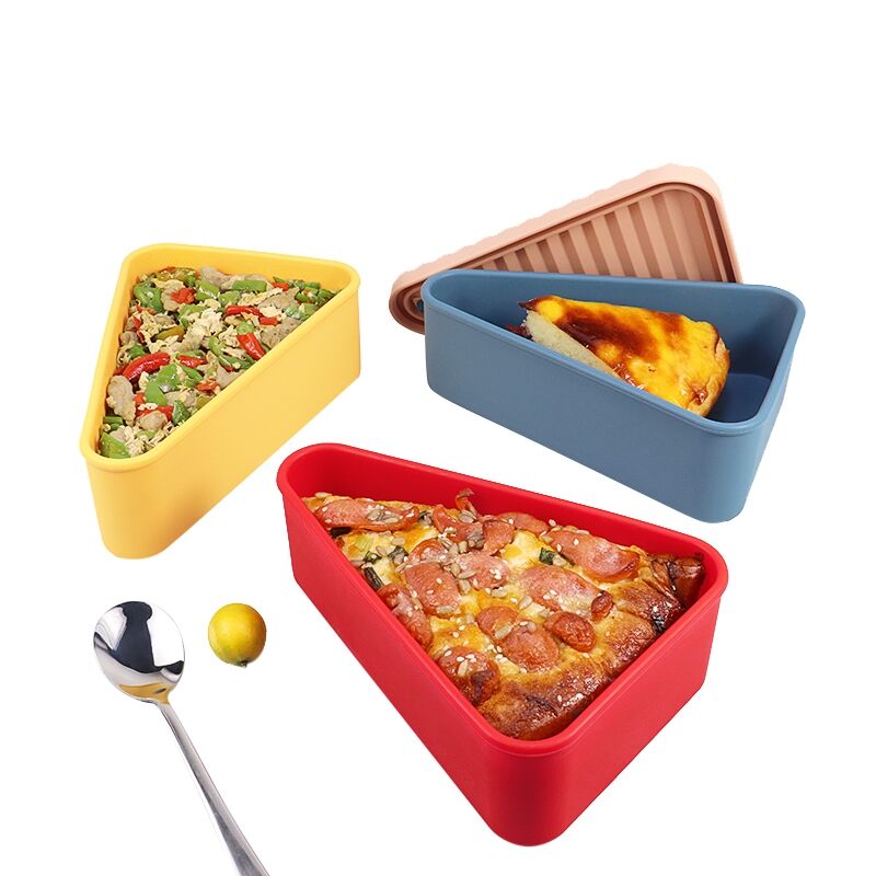 Small Food Grade Silicone Pizza Box with Lid