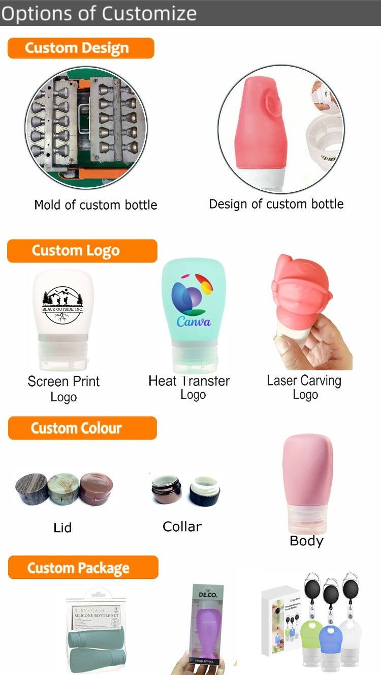 Leakproof Refillable Squeeze Silicone Travel Size Bottle supplier