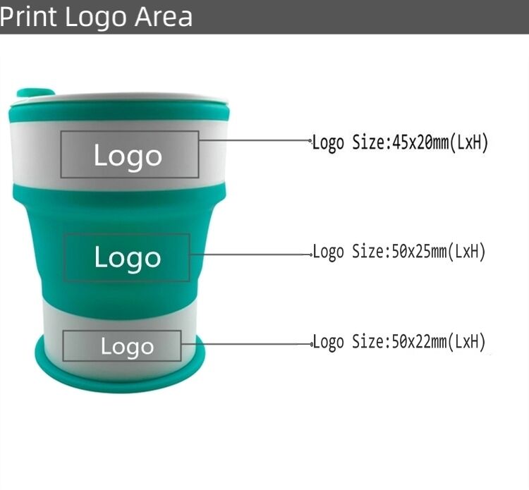 550ml Silicone Foldable Coffee Mugs With Lid And Straw manufacture