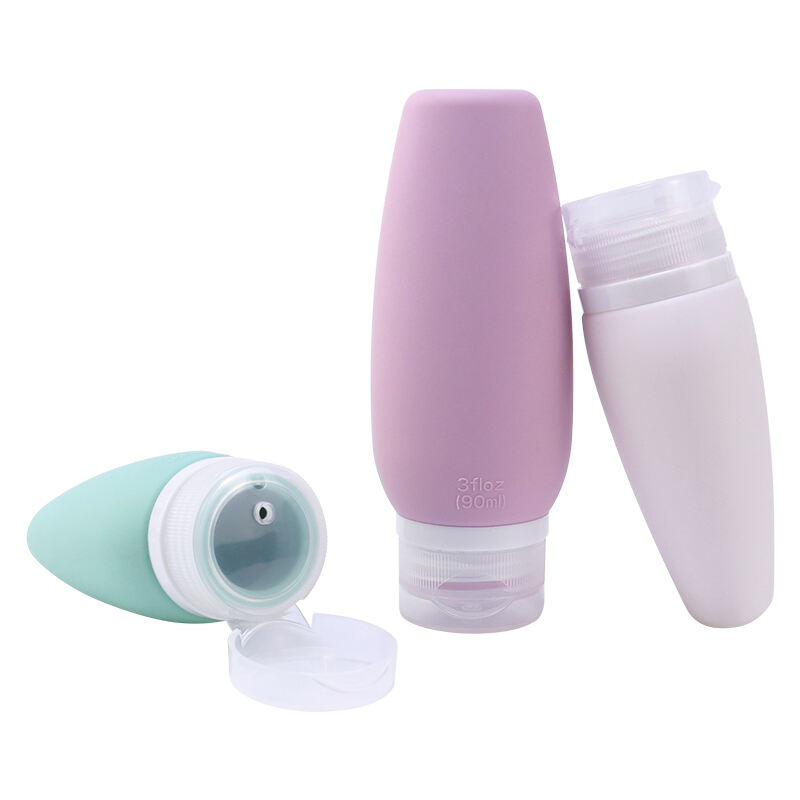 Easy To Carry Reusable Squeeze Silicone Travel Size Toiletries Bottle