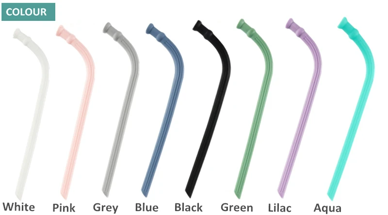 Reusable Silicone Foldable Drinking Straws Set with Case details