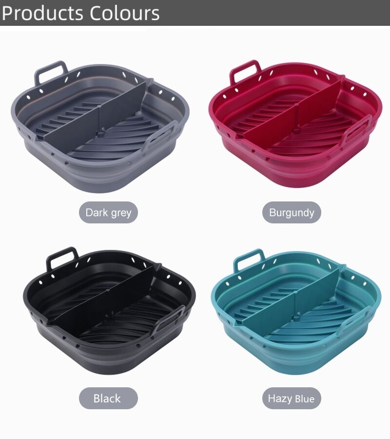 Collapsible Silicon Air Fryer Liner 8.5inch Silicone Pot Baking Tray supplier