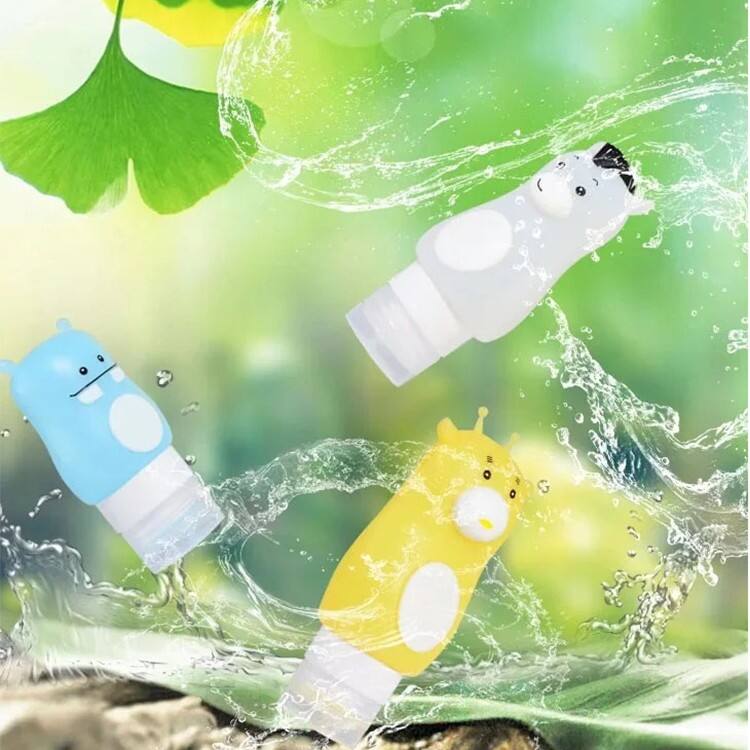 Cartoon Cute Empty Squeeze Silicone Travel Bottle manufacture