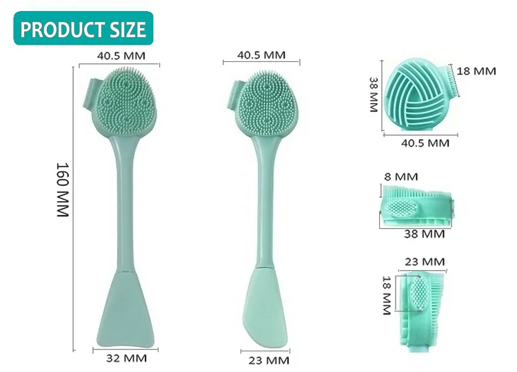 2 Molded Silicone Facial Cleaning Mask Brushes manufacture