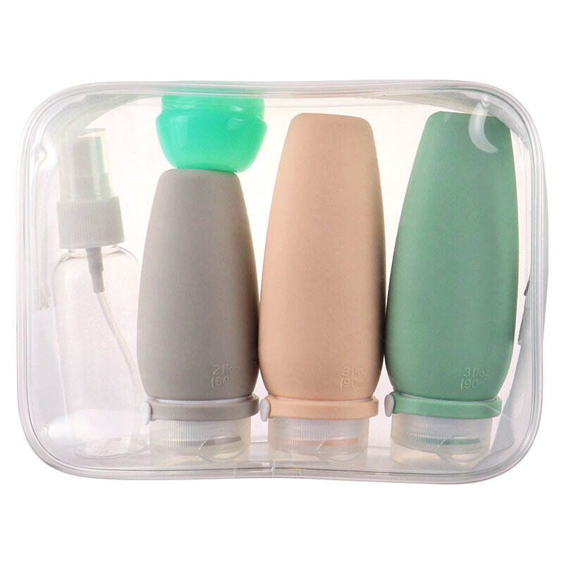 Squeeze Leakproof Empty Silicone Travel Size Bottle Tube Set