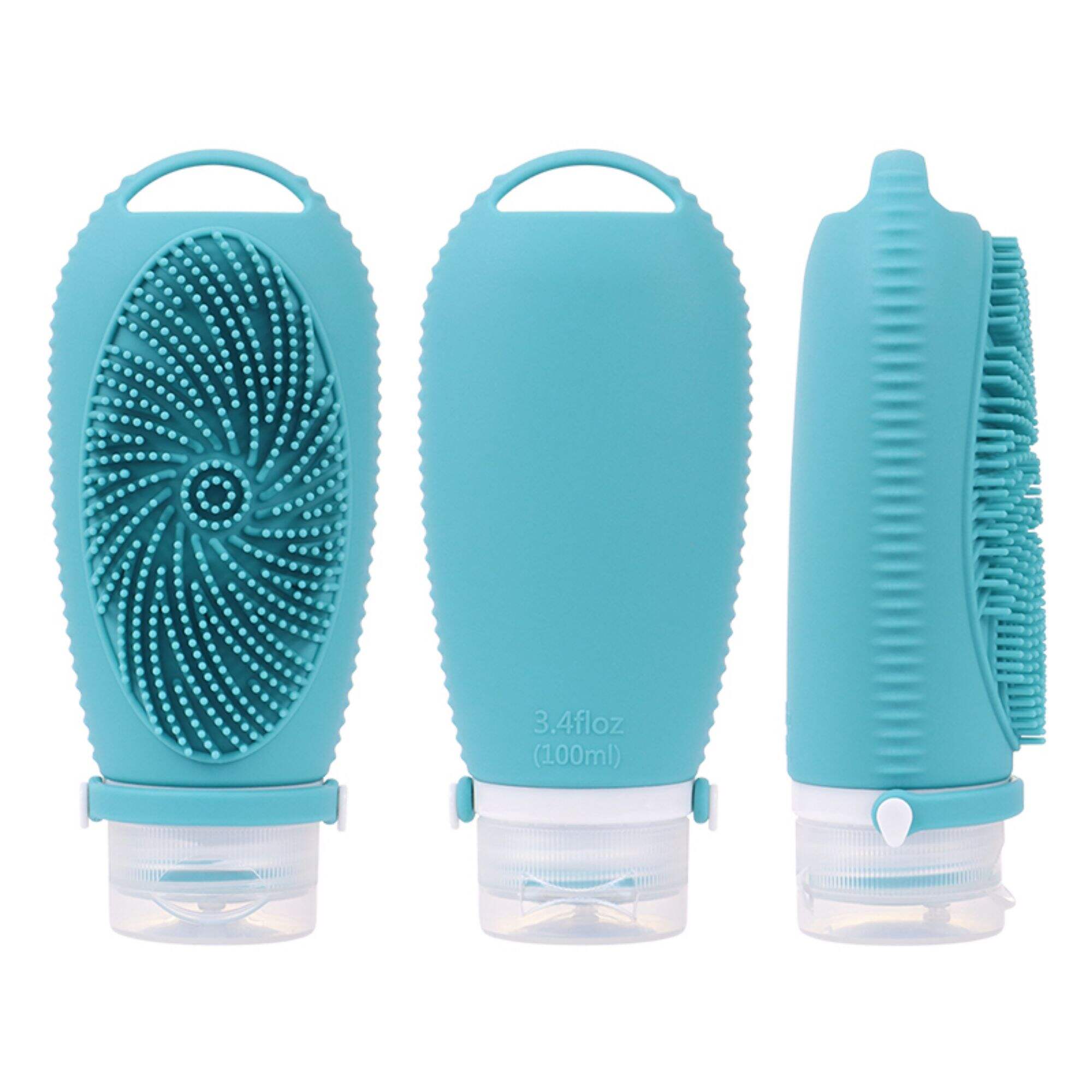 New Design 100ML Reusable Travel Silicone Bottle with Silicon Brush