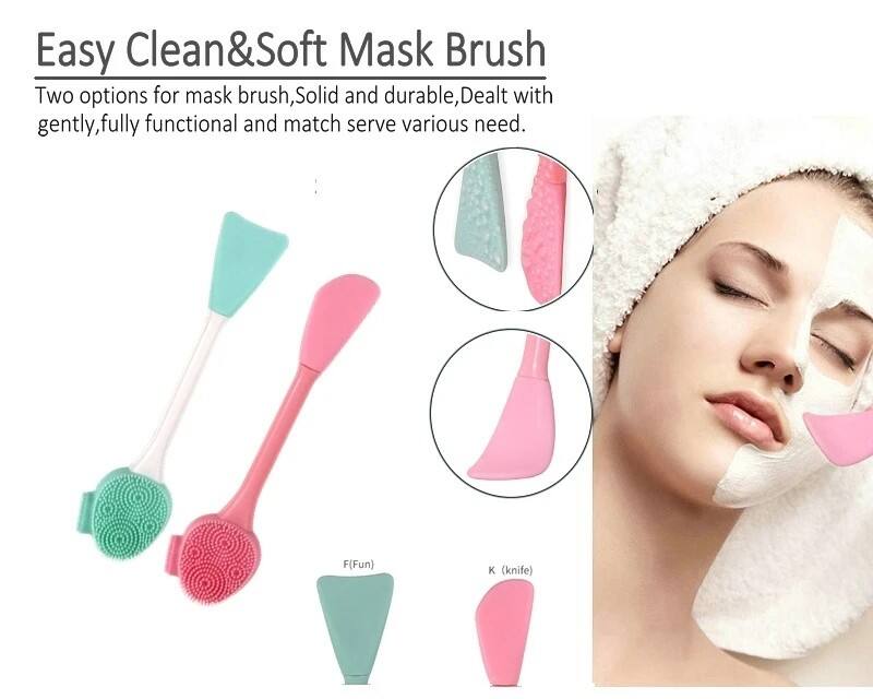 2 Molded Silicone Facial Cleaning Mask Brushes details