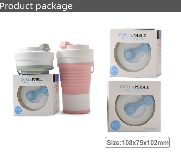 Large 750ml 25oz Silicone Foldable Travel Water Cup Coffee Mugs supplier