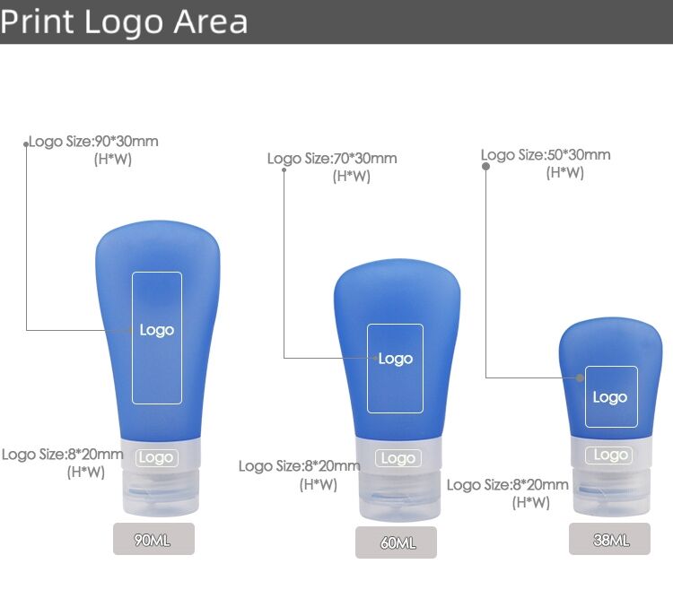 Reusable Silicone Empty Travel Shampoo Bottle With Suction Cup details