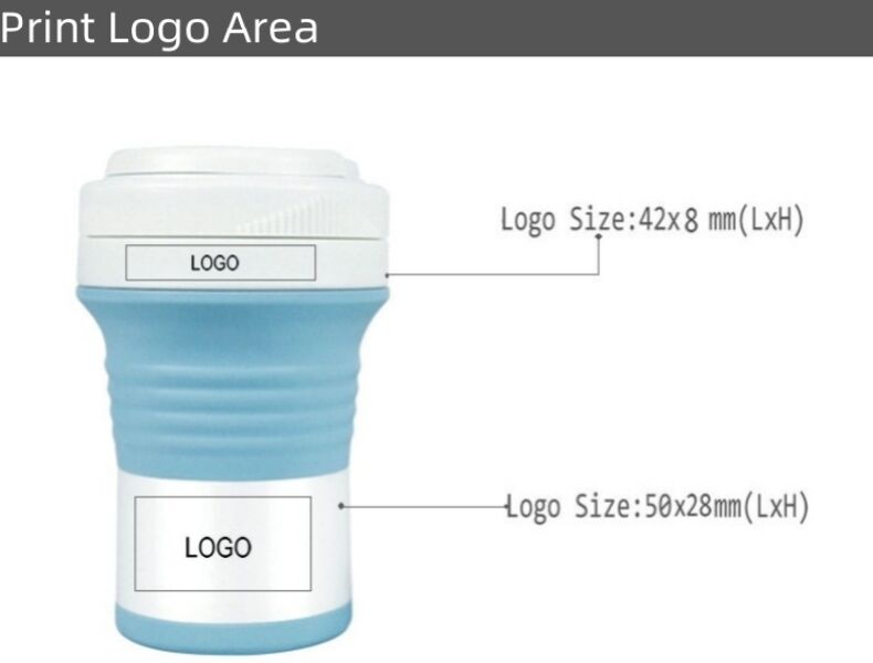 550ml Silicone Folding Coffee Mugs Cola Water Cup With Lid And Straw manufacture