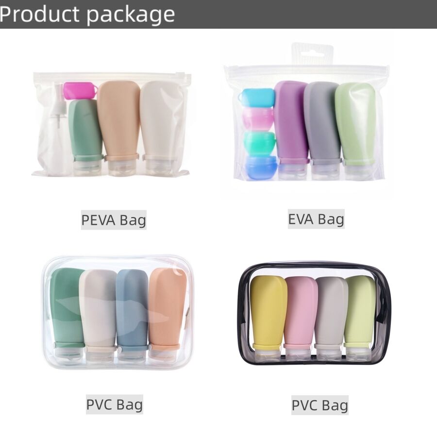 Trending Products 4 Pack 90ml Silicone Travel Bottles Set for Toiletries details