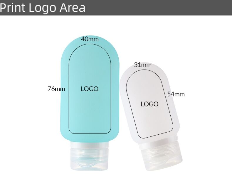 4 Pack Squeeze Leakproof Silicone Travel Bottle Set details