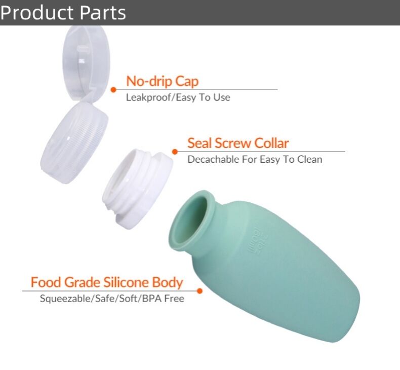 Easy To Carry Reusable Squeeze Silicone Travel Size Toiletries Bottle supplier