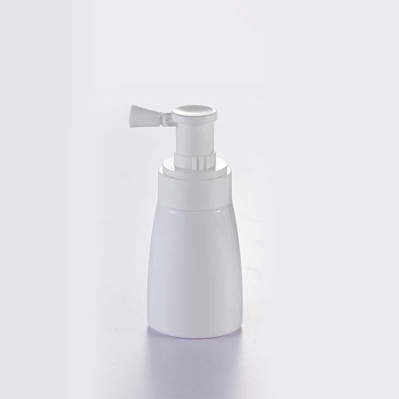 140ml Plastik kosong bubuk dispenser botol semprot kalawan nozzle foldable