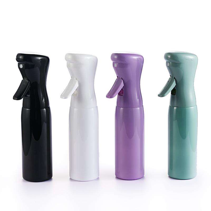 Custom 330ml continuous fine mist sprayer refillable pump spray bottle hair salon plastic trigger sprayer