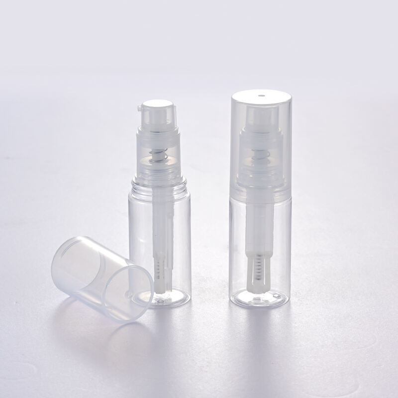 Wholesale outdoor 35ml transparent nail powder talcum powder medicine powder spray bottle with lid