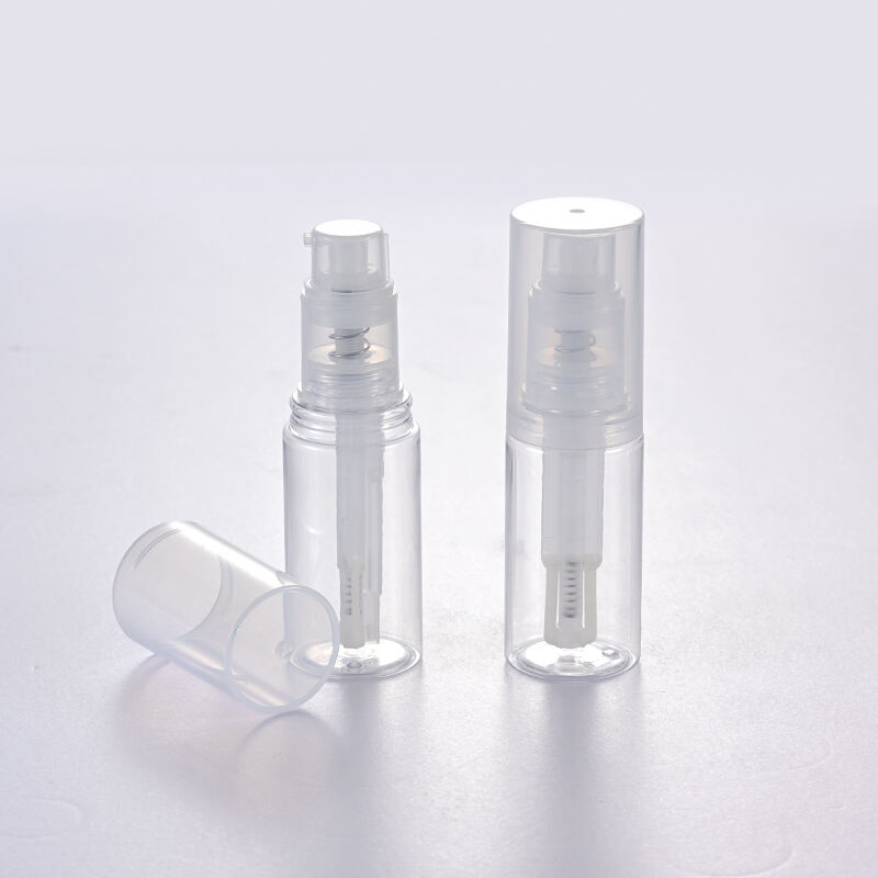 Engros udendørs 35ml transparent neglepulver talkumpulver medicinpulver sprayflaske med låg