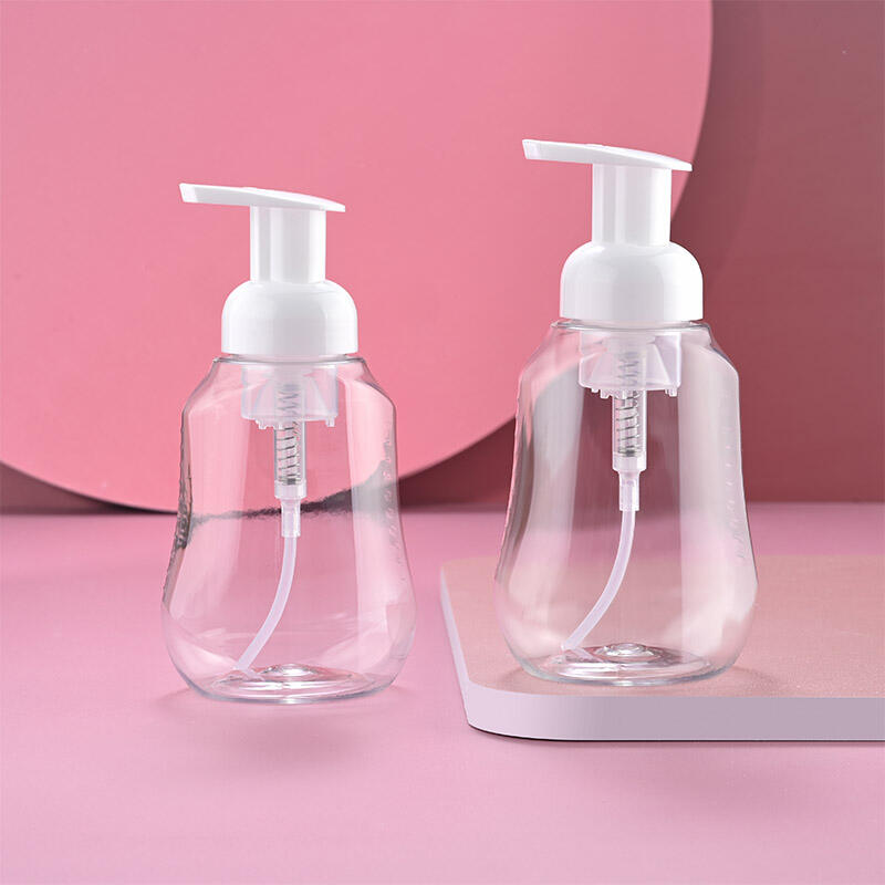Bottiglia di schiuma Dispenser di sapone liquido cosmetico in PET da 250 ml con bottiglia di schiuma confezione per crema per il viso Tipo di tenuta spray
