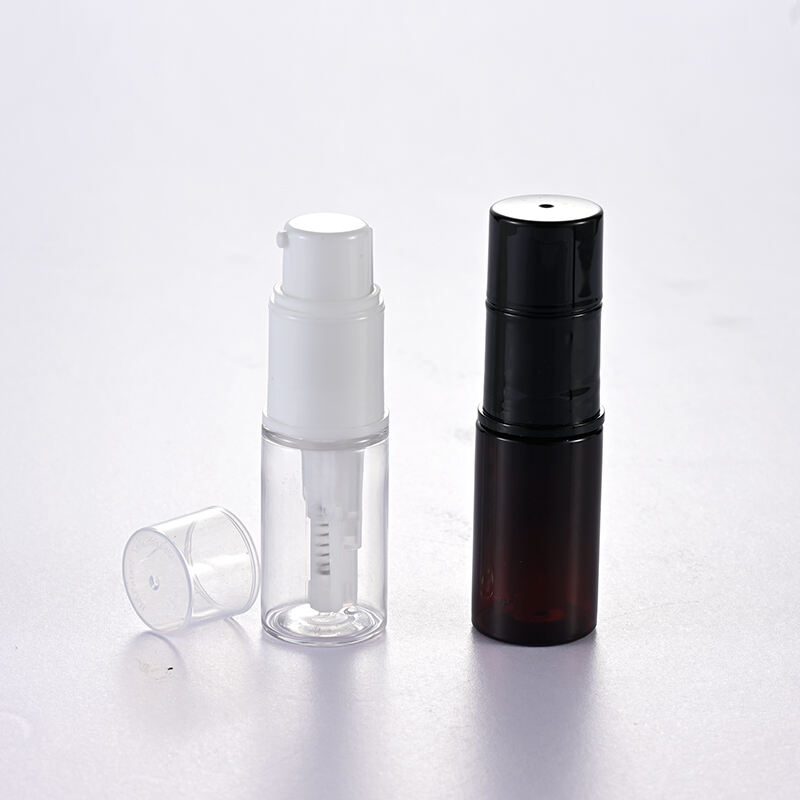 Empty plastic small clear edible glitter dust pump dry 14ml powder spray bottle packaging for glitter